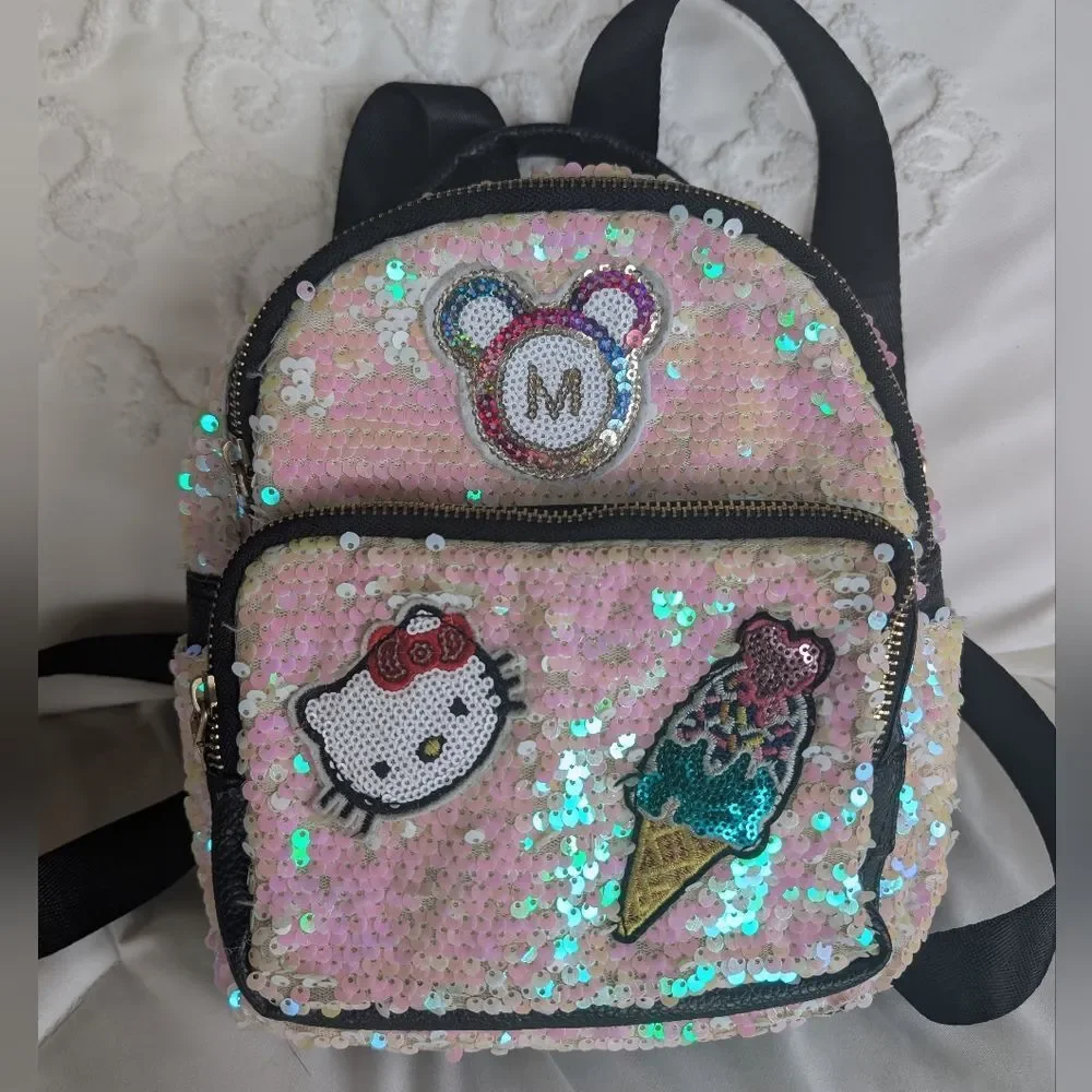 Hello Kitty Small Pink Sequin Backpack 🩷